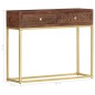 vidaXL Mesa consola de madera maciza de mango 90x30x75 cm vidaXL Mesa consola de madera maciza de mango 90x30x75 cm