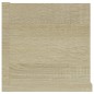 vidaXL Estante de pared para CD contrachapada color roble 100x18x18 cm