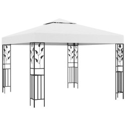 vidaXL Cenador blanco 3x3 m 180 g/m²