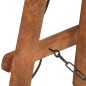 vidaXL Lámpara de pie madera maciza de mango latón E27 vidaXL Lámpara de pie madera maciza de mango latón E27
