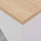 vidaXL Mesa de bar con estantería blanca 115x59x200 cm vidaXL Mesa de bar con estantería blanca 115x59x200 cm