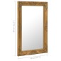 vidaXL Espejo de pared estilo barroco dorado 50x80 cm vidaXL Espejo de pared estilo barroco dorado 50x80 cm