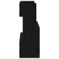 vidaXL Estantes zapatos de pared 2 uds madera de pino negro 59x9x23 cm vidaXL Estantes zapatos de pared 2 uds madera de pino negro 59x9x23 cm