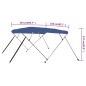 vidaXL Toldo Bimini de 4 arcos azul 243x210x137 cm vidaXL Toldo Bimini de 4 arcos azul 243x210x137 cm