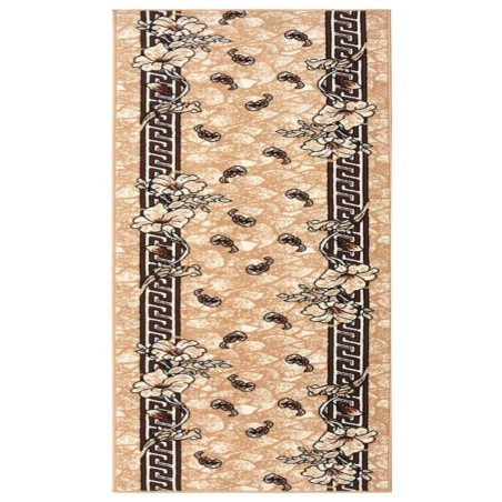 vidaXL Alfombra de pasillo BCF beige 100x150 cm