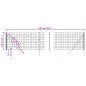 vidaXL Cerca de alambre de acero galvanizado verde 1,1x25 m vidaXL Cerca de alambre de acero galvanizado verde 1,1x25 m
