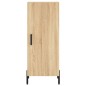 vidaXL Aparador de madera contrachapada roble Sonoma 34,5x34x180 cm vidaXL Aparador de madera contrachapada roble Sonoma 34,5x34x180 cm