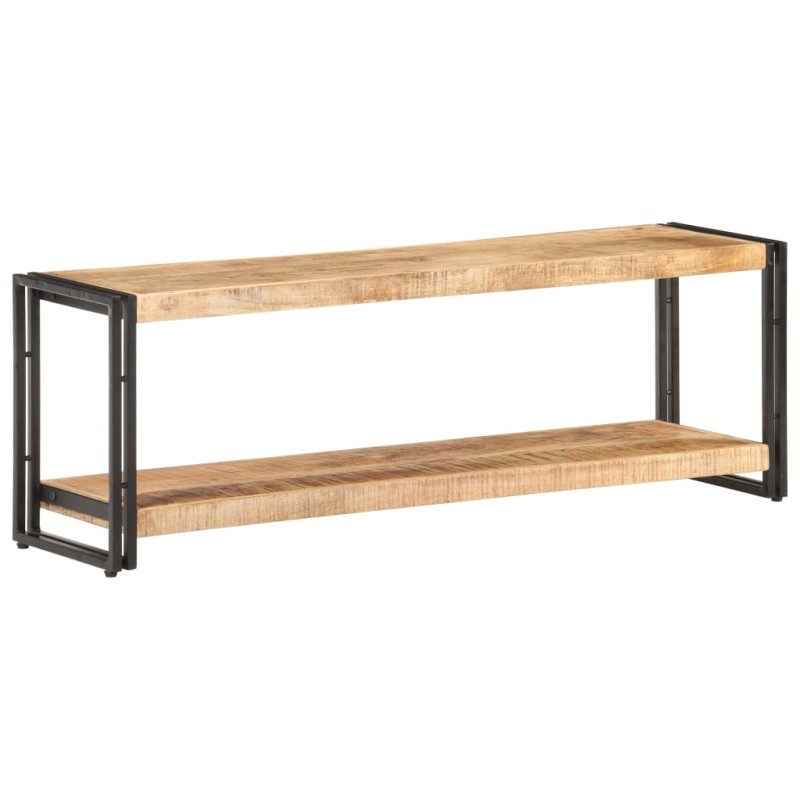 vidaXL Mueble para TV de madera maciza de mango rugosa 120x30x40 cm