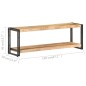 vidaXL Mueble para TV de madera maciza de mango rugosa 120x30x40 cm