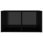 vidaXL Mueble para TV madera contrachapada negro brillo 72x35x36,5 cm vidaXL Mueble para TV madera contrachapada negro brillo 72x35x36,5 cm