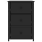 vidaXL Mesita de noche madera de ingeniería negro 40x36x60 cm vidaXL Mesita de noche madera de ingeniería negro 40x36x60 cm