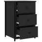 vidaXL Mesita de noche madera de ingeniería negro 40x36x60 cm vidaXL Mesita de noche madera de ingeniería negro 40x36x60 cm