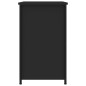 vidaXL Mesita de noche madera de ingeniería negro 40x36x60 cm vidaXL Mesita de noche madera de ingeniería negro 40x36x60 cm