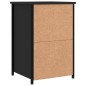 vidaXL Mesita de noche madera de ingeniería negro 40x36x60 cm vidaXL Mesita de noche madera de ingeniería negro 40x36x60 cm