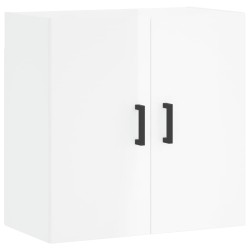 vidaXL Armario de pared madera de ingeniería blanco brillo 60x31x60 cm
