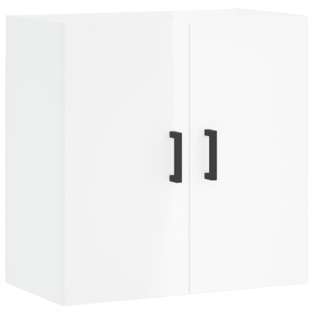 vidaXL Armario de pared madera de ingeniería blanco brillo 60x31x60 cm