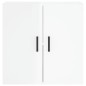 vidaXL Armario de pared madera de ingeniería blanco brillo 60x31x60 cm vidaXL Armario de pared madera de ingeniería blanco brillo 60x31x60 cm