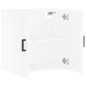 vidaXL Armario de pared madera de ingeniería blanco brillo 60x31x60 cm vidaXL Armario de pared madera de ingeniería blanco brillo 60x31x60 cm
