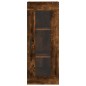 vidaXL Aparador de madera contrachapada roble ahumado 34,5x34x180 cm vidaXL Aparador de madera contrachapada roble ahumado 34,5x34x180 cm