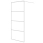 vidaXL Mampara de ducha vidrio ESG transparente blanco 90x195 cm vidaXL Mampara de ducha vidrio ESG transparente blanco 90x195 cm
