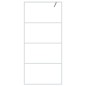 vidaXL Mampara de ducha vidrio ESG transparente blanco 90x195 cm vidaXL Mampara de ducha vidrio ESG transparente blanco 90x195 cm