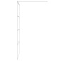 vidaXL Mampara de ducha vidrio ESG transparente blanco 90x195 cm vidaXL Mampara de ducha vidrio ESG transparente blanco 90x195 cm