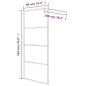 vidaXL Mampara de ducha vidrio ESG transparente blanco 90x195 cm vidaXL Mampara de ducha vidrio ESG transparente blanco 90x195 cm