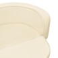 vidaXL Sofá plegable para perros cojín lavable felpa crema 73x67x26 cm vidaXL Sofá plegable para perros cojín lavable felpa crema 73x67x26 cm