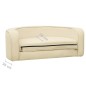 vidaXL Sofá plegable para perros cojín lavable felpa crema 73x67x26 cm vidaXL Sofá plegable para perros cojín lavable felpa crema 73x67x26 cm