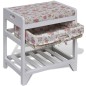 Banco con zapatero y cesta de almacenamiento de madera de Paulownia Banco con zapatero y cesta de almacenamiento de madera de Paulownia