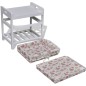 Banco con zapatero y cesta de almacenamiento de madera de Paulownia Banco con zapatero y cesta de almacenamiento de madera de Paulownia