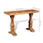 vidaXL Mesa consola de madera maciza reciclada vidaXL Mesa consola de madera maciza reciclada