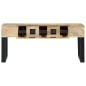 vidaXL Mesa de centro estilo cassette madera maciza mango vidaXL Mesa de centro estilo cassette madera maciza mango