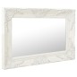 vidaXL Espejo de pared estilo barroco blanco 60x40 cm