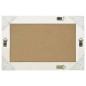 vidaXL Espejo de pared estilo barroco blanco 60x40 cm