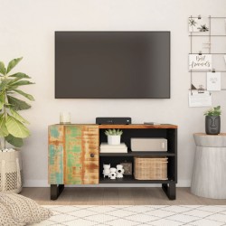 vidaXL Mueble de TV madera reciclada y madera contrachapada 80x33x46cm