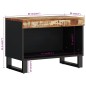 vidaXL Mueble de TV madera maciza reciclada 60x33x43,5 cm