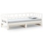 vidaXL Sofá cama extraíble madera maciza de pino blanco 2x(80x200) cm vidaXL Sofá cama extraíble madera maciza de pino blanco 2x(80x200) cm