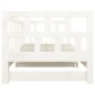 vidaXL Sofá cama extraíble madera maciza de pino blanco 2x(80x200) cm vidaXL Sofá cama extraíble madera maciza de pino blanco 2x(80x200) cm
