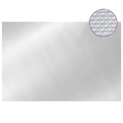 vidaXL Cubierta de piscina PE plateado 300x200 cm