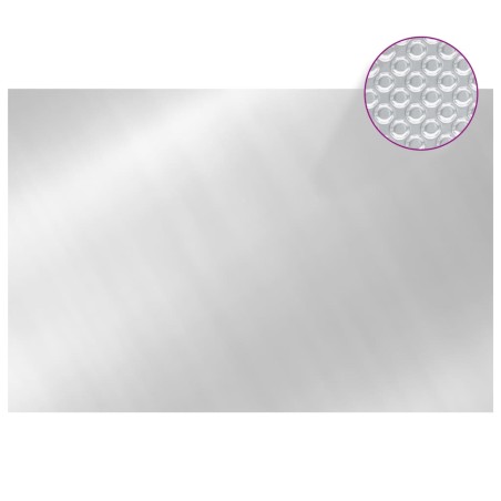 vidaXL Cubierta de piscina PE plateado 300x200 cm