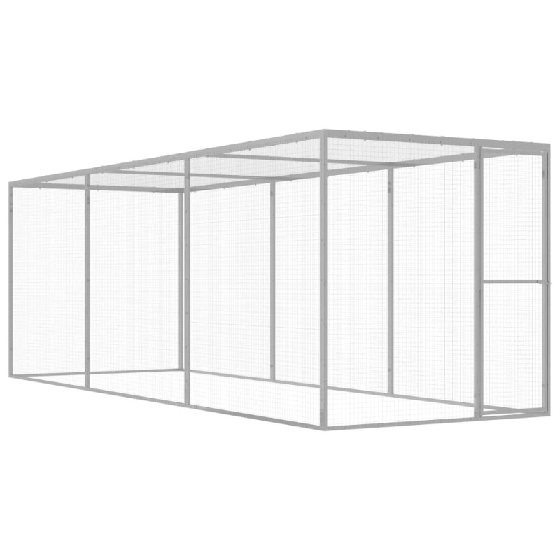vidaXL Jaula para gatos acero galvanizado 4,5x1,5x1,5 m