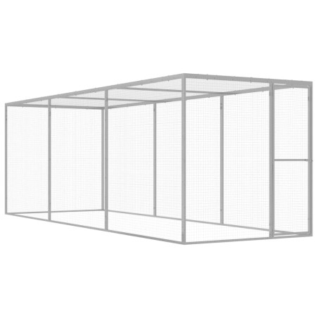 vidaXL Jaula para gatos acero galvanizado 4,5x1,5x1,5 m