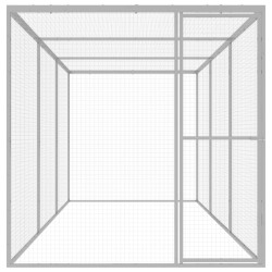 vidaXL Jaula para gatos acero galvanizado 4,5x1,5x1,5 m