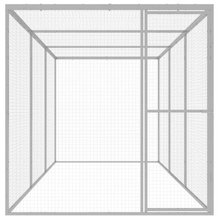 vidaXL Jaula para gatos acero galvanizado 4,5x1,5x1,5 m