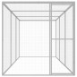 vidaXL Jaula para gatos acero galvanizado 4,5x1,5x1,5 m