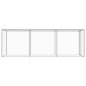 vidaXL Jaula para gatos acero galvanizado 4,5x1,5x1,5 m
