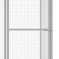vidaXL Jaula para gatos acero galvanizado 4,5x1,5x1,5 m