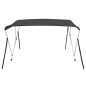 vidaXL Toldo Bimini de 3 arcos gris antracita 183x180x137 cm vidaXL Toldo Bimini de 3 arcos gris antracita 183x180x137 cm