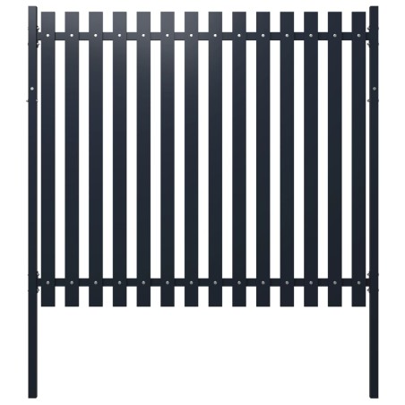 vidaXL Panel de valla acero recubrimiento polvo antracita 174,5x170 cm